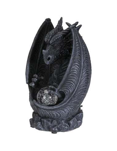 Quemador de Incienso Dragón Negro Pacific Giftware 20.96 cm LED