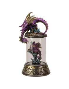 Horno de Incienso Retroceso PT Dragón con Luz LED 13.5x26.9cm