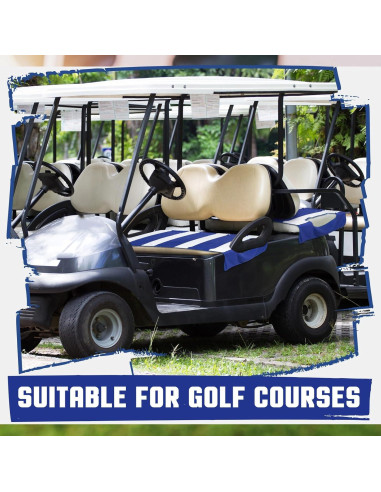 Funda de Asiento de Carrito de Golf HunnmingRe 2 Pcs Microfibra