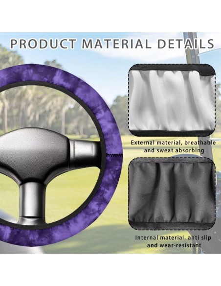 Cubierta de Volante FUIALDOLG para Carrito de Golf 33-36 cm