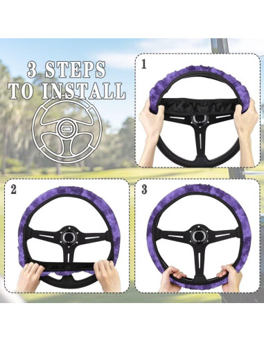 Cubierta de Volante FUIALDOLG para Carrito de Golf 33-36 cm