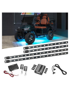 Kit de Iluminación LEDGlow de 4 Piezas para Carro de Golf