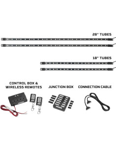 Kit de Iluminación LEDGlow de 4 Piezas para Carro de Golf 2