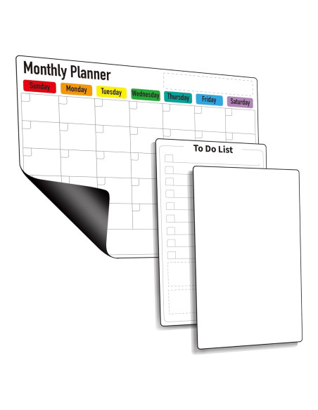 Calendario Magnético ZazzyKid 3 Piezas 37.1x29.5 cm