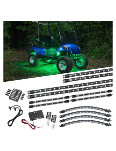 Kit de Iluminación LEDGlow Neon Underglow 12 Piezas para Carritos de Golf
