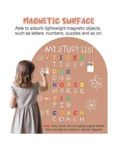 Calcomanía Magnética para Pared eHUPOO 100x80 cm Rosa 2