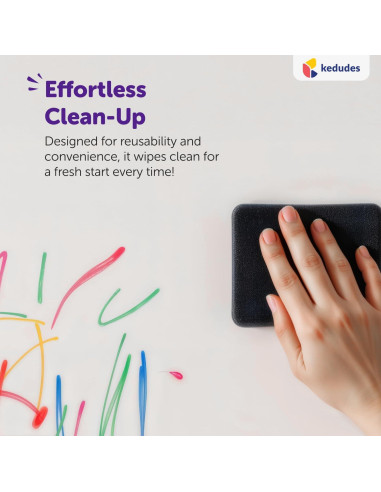 Pizarra Blanca Magnética Borrado en Seco Kedudes 43x28 cm