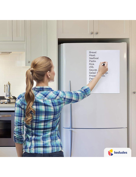 Pizarra Blanca Magnética Borrado en Seco Kedudes 43x28 cm