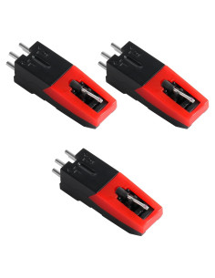 Cartucho de tocadiscos universal 3 piezas aguja cerámica