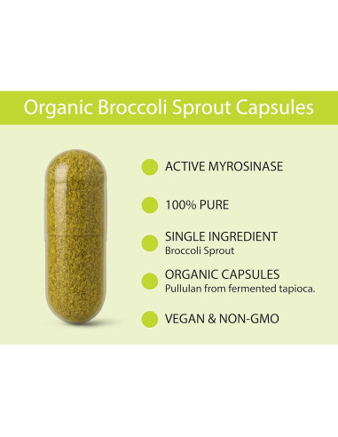Cápsulas de Brote de Brócoli Orgánico KOYAH - 60 Unidades
