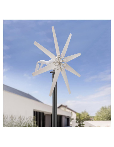 Kit Generador Turbina Eólica 600W 12V ZONGFOW 8 Aspas