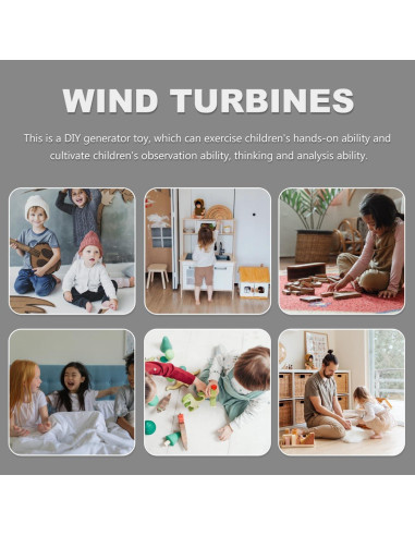 Kit Generador Eólico NUOBESTY - Juguete Educativo DIY para Niños