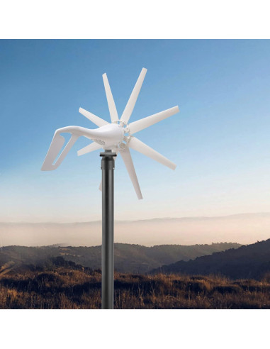 Kit Generador Turbina Eólica 600W 12V ZONGFOW 8 Aspas