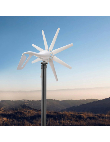 Kit Generador Turbina Eólica 600W 12V ZONGFOW 8 Aspas