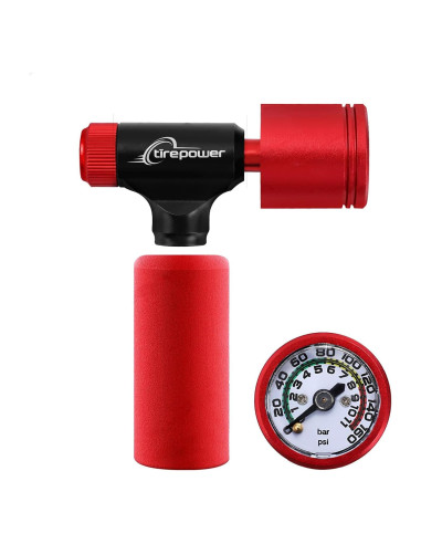 Inflador de Neumáticos CO2 Ctrepower con Manómetro 16g