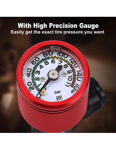 Inflador de Neumáticos CO2 Ctrepower con Manómetro 16g