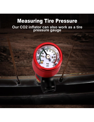 Inflador de Neumáticos CO2 Ctrepower con Manómetro 16g
