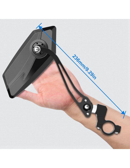 Espejos Retrovisores de Bicicleta Diyife 2 Pcs Ajustables HD