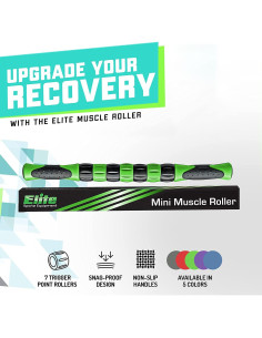 Varita de Masaje Elite Sportz 40.6 cm Verde para Alivio Muscular 2