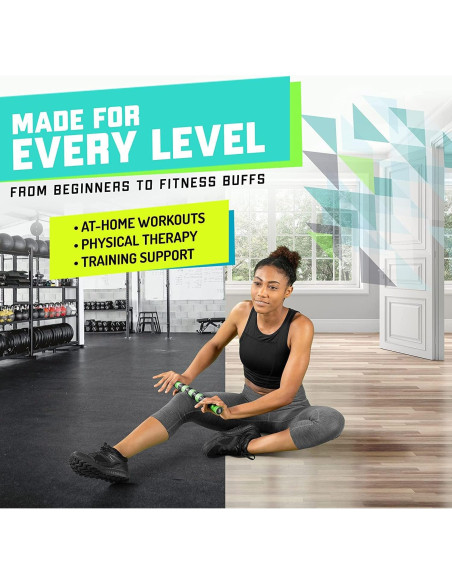 Varita de Masaje Elite Sportz 40.6 cm Verde para Alivio Muscular