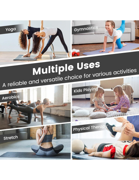 Colchoneta de Gimnasia GYMAX 3.05m x 1.22m Plegable Negra