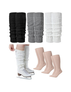 Conjunto de calentadores de piernas y calcetines de patinaje