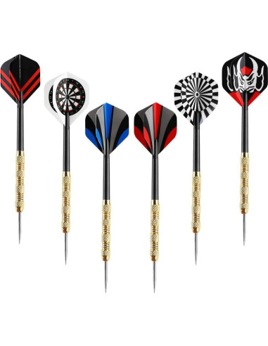 Juego de Dardos de Punta de Metal Accmor 18 Piezas Profesional