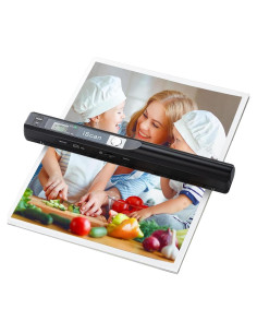 Escáner Portátil Gugxiom A4 900 DPI USB JPG PDF Negro