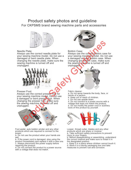 Barra de Guía de Hilo KUNPENG para Brother 1034D, 929D