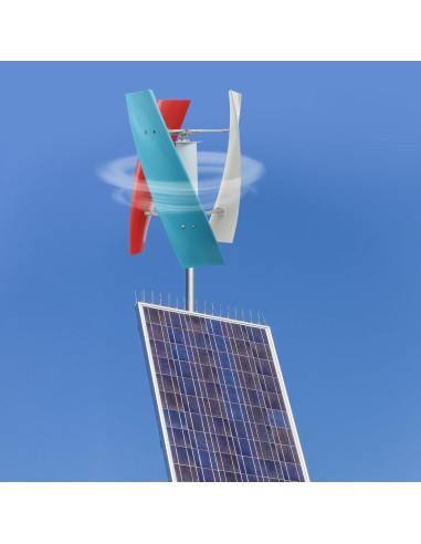 Generador Eólico Vertical 100W 24V CheriMuMu - 3 Aspas
