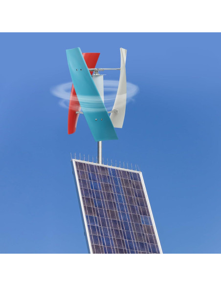 Generador Eólico Vertical 100W 24V CheriMuMu - 3 Aspas