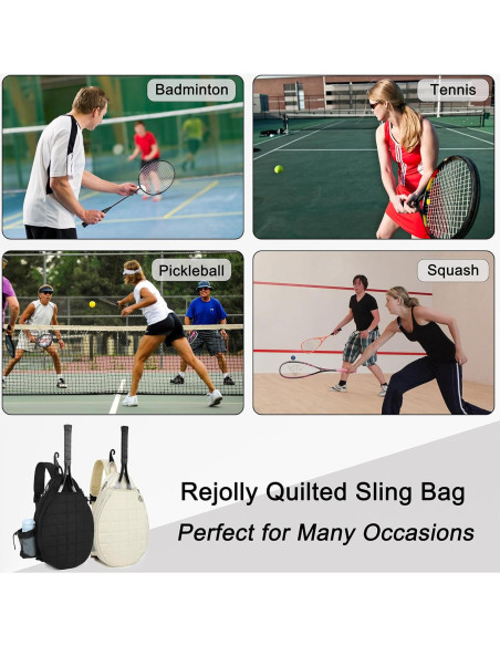 Bolsa de Hombro Rejolly para Raquetas de Tenis 30x10x46cm