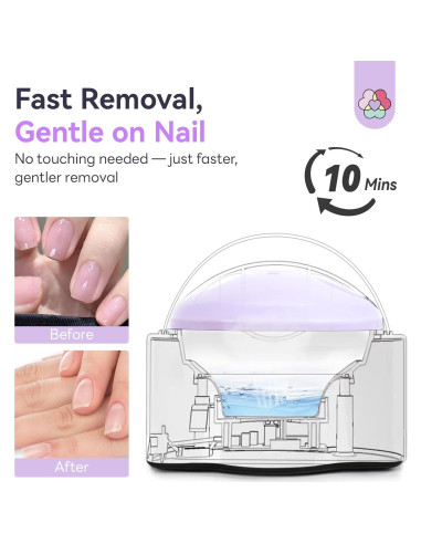 Removedor de Esmalte SAVILAND con Vapor y Tazón Eléctrico