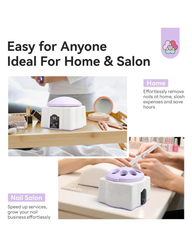 Removedor de Esmalte SAVILAND con Vapor y Tazón Eléctrico