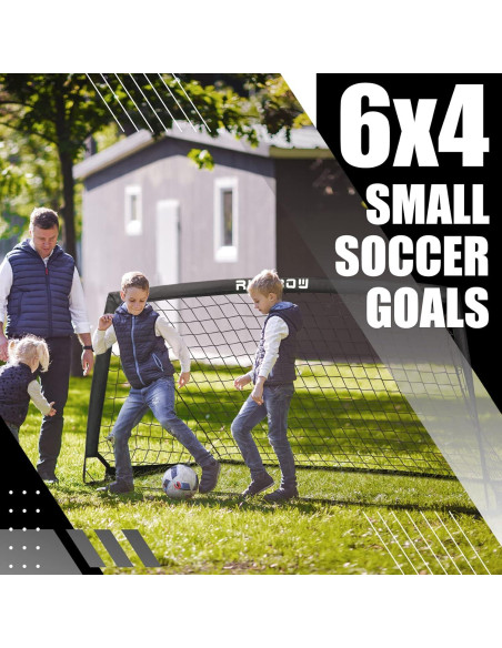 Portería de Fútbol RUNBOW 183x122 cm Plegable con Bolsa