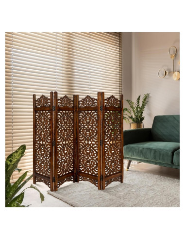 Divisor de habitación Light & Pro 4 paneles 162.56x121.92 cm