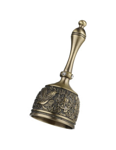 Campana de Mano de Bronce Vintage para Servicio y Meditación