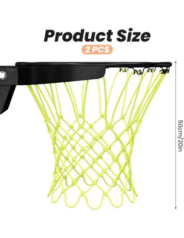 Red de Baloncesto Brillante en la Oscuridad Apausvcm 50cm