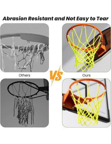 Red de Baloncesto Brillante en la Oscuridad Apausvcm 50cm