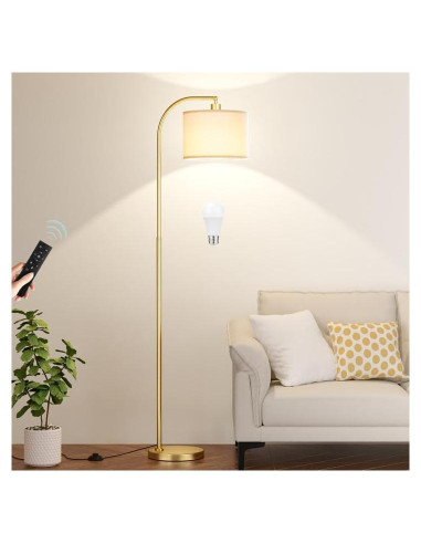 Lámpara de Pie Ambimall RPT-QZB40401 con Control Remoto 160cm