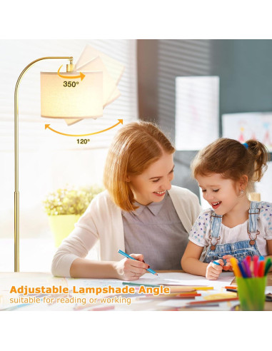 Lámpara de Pie Ambimall RPT-QZB40401 con Control Remoto 160cm