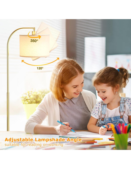 Lámpara de Pie Ambimall RPT-QZB40401 con Control Remoto 160cm