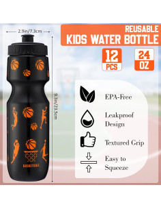 Conjunto de Regalo Baloncesto Talltalk 24 Pcs - 12 Botellas 0.71L y 12 Bolsas 33x43cm 2