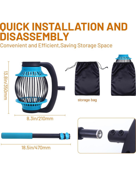 Rodillo Recolector de Pelotas de Tenis Xiwrdok Ajustable 20 Pelotas