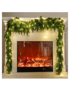 Guirnalda Navideña Artificial FIESTA ALEGRÍA 190cm con Luces LED