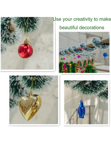 Guirnalda Navideña Artificial Verde Nevado 15m Eerrhhaq