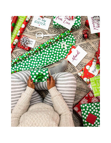 Papel de Regalo Navideño Reversible American Greetings 4 Rollos 9.29 m