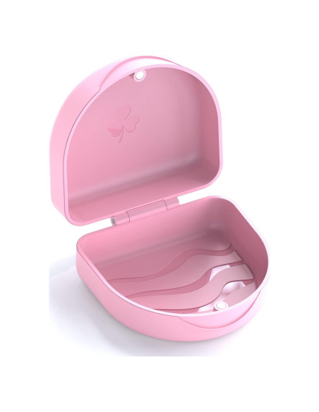 Estuche Ortodóntico ARGOMAX Rosa para Retenedores y Alineadores