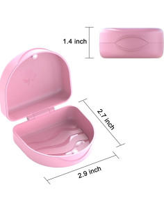 Estuche Ortodóntico ARGOMAX Rosa para Retenedores y Alineadores 2