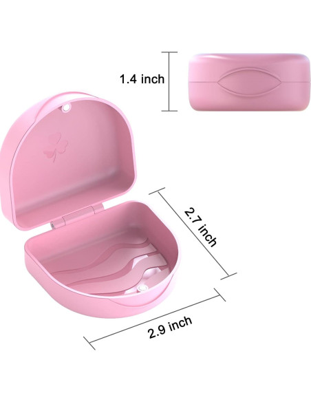 Estuche Ortodóntico ARGOMAX Rosa para Retenedores y Alineadores